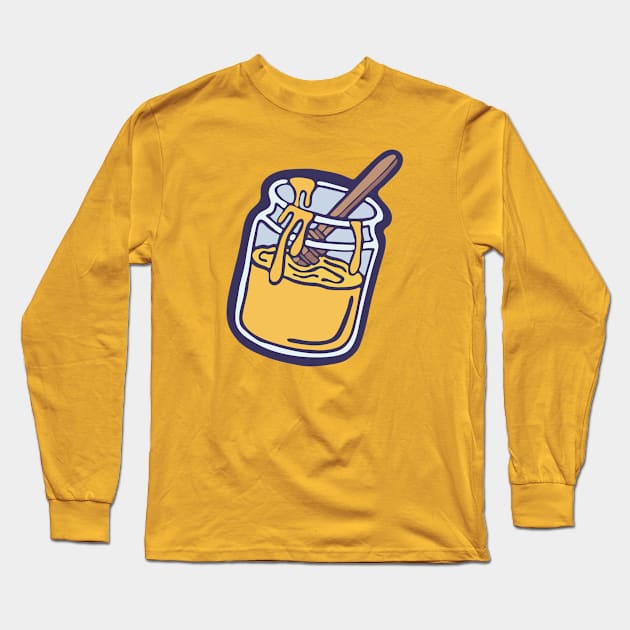 Honey Jar Long Sleeve T-Shirt by Cofefe Studio